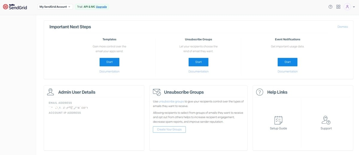 SendGrid email platform showcasing dedicated IP addresses, automated warmup features, spam feedback loops, and real-time email validation tools